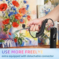 Airbrush for Nails Kit with Compressor, 48PSI Cordless Rechargeable Nail Airb