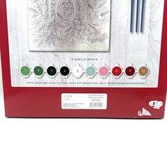 Paint Your Own “Joy” Paint By Number Kit Christmas Holiday Craft Project NEW
