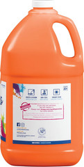 Ready-To-Use Tempera Paint, Orange, 1 Gal., 1 Count