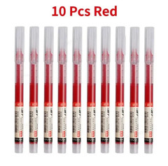 10pcs Needle Tip Gel Ink Pens 0.5mm Smooth Quick-Dry Writing School Office Set
