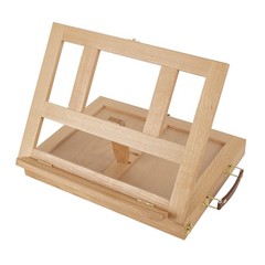 Wooden Table Easel Box W/ Storage Drawer Portable Artist Easel Painting Supplies