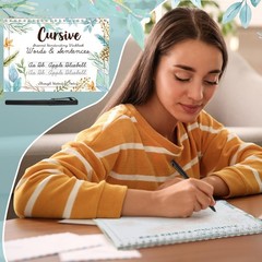 Grooved Cursive Handwriting Workbook Kit Reusable Cursive Workbook Groove Wri…