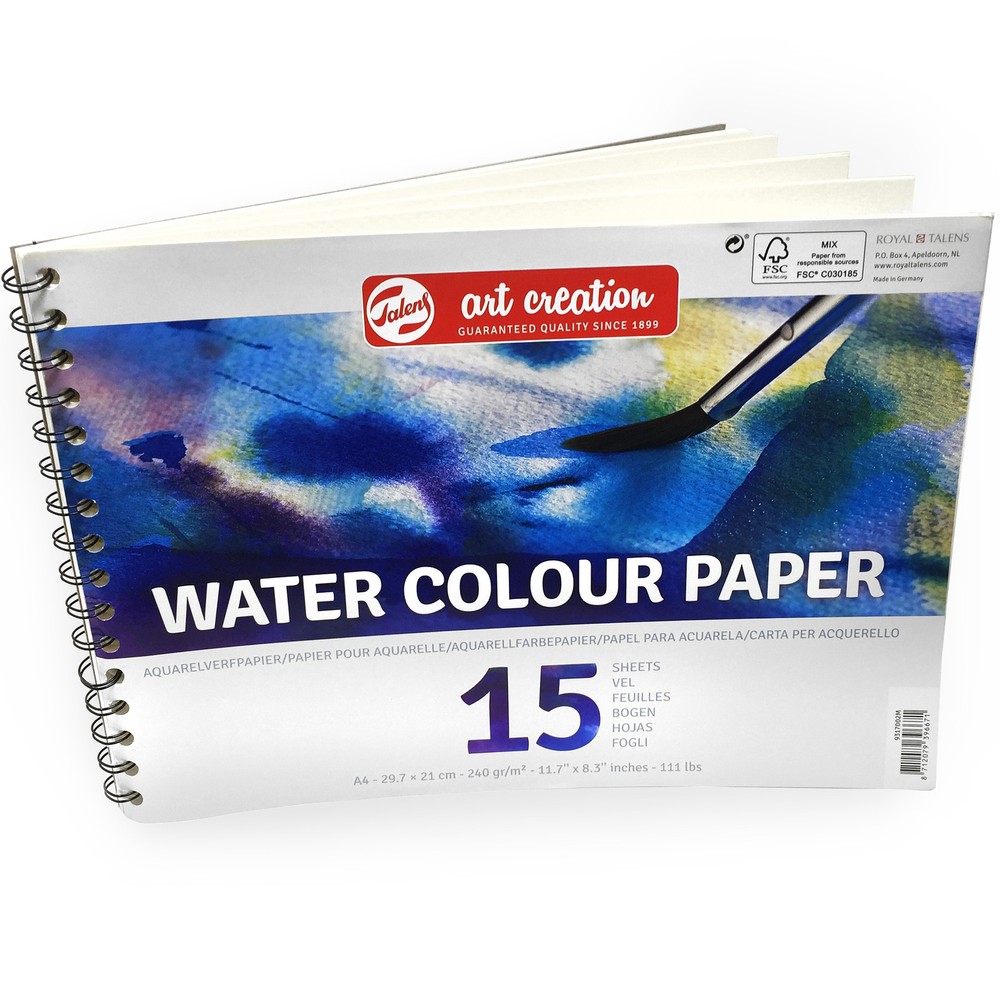 Royal Talens Art Creation A4 Water Colour Paper 15 Sheets 240gsm