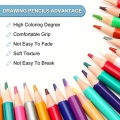 6Pcs, Green Colored Pencils Set for Artists Art Painting