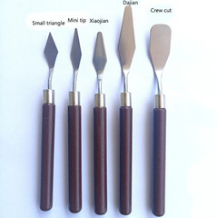 5pcs Painting Scraper Set Stainless Steel Art Knives for Oil & Watercolor – NEW