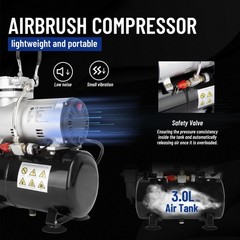 Airbrush Compressor, High-performance Single-Piston Oil-free Mini Compressor …
