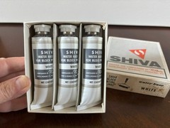 SHIVA Water Base Block Printing Ink WHITE (Box of 3 tubes)