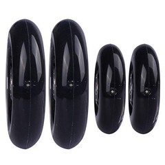80mm Led Light Up Scooter Wheels – White Flashing – Black