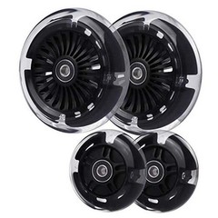 80mm Led Light Up Scooter Wheels – White Flashing – Black