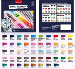 48 Color Oil-Based Paint Markers, Extra Fine Point