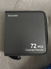 Soucolor 72ct Colored Pencils, Carrying Case, and Swatch Card
