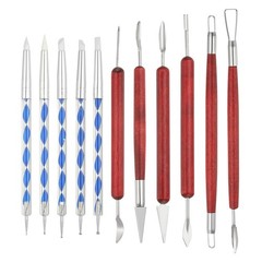 11 Pcs Silicone Clay Sculpting Tool Kit, Polymer Clay Tools Set, Blue