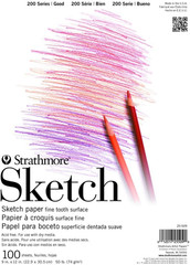 200 Series Sketch Pad, 9×12 inch, 100 Sheets, Tape Bound – Artist Sketchbook for