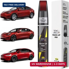 Car Touch Up Paint(Red Multi-Coat(PPMR)) for Tesla, 2 in 1 Car Scratch Remover w