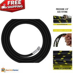 Versatile 10-Foot Airbrush Hose – Nylon Braided with Standard 1/8″ Fittings