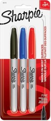Classic Sharpie Fine Point Permanent Markers – 3 Assorted Colors for All Uses