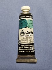 Grumbacher Pre-tested Cobalt Titanate Blue Professional Oil Color 1.25 oz 37 ml
