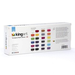 TEMPERA PAINT Sticks, Set of 24 Rich Colors, Solid Tempera Paint, Super Quick…
