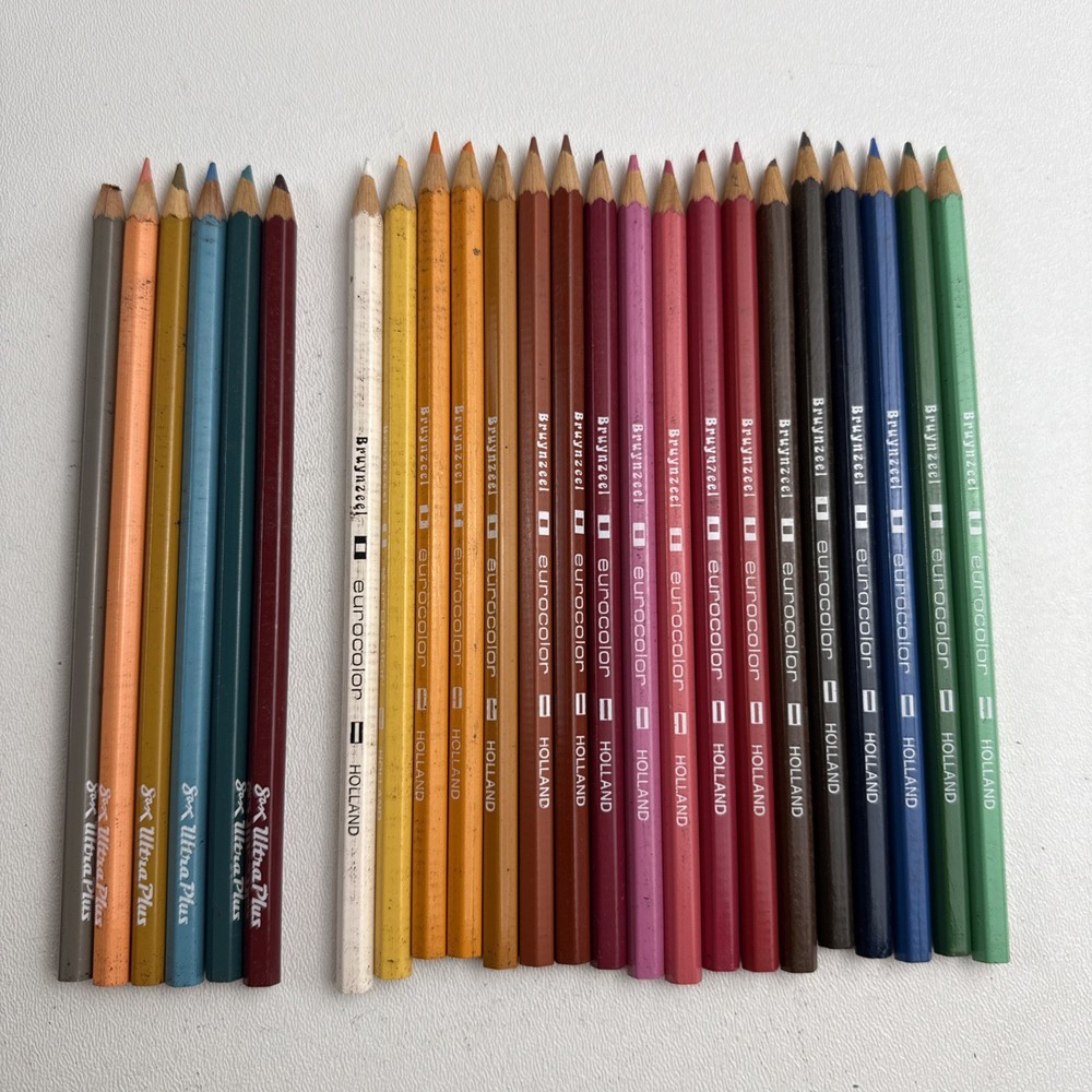 Bruynzeel Eurocolor Halland Color Pencils Set of 18 & Sax Ultra Plus Set Of 6