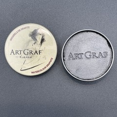 Art Graf 20g Water Soluble Graphite Tin Artist Drawing Pigment Block Grey