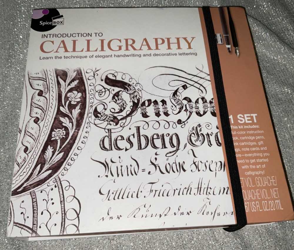 SpiceBox – Introduction to Calligraphy Kit See Photos Incomplete See Pics