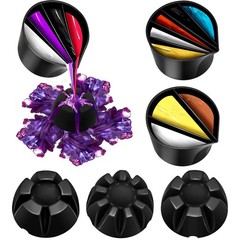 6 PCS Split Cups for Paint Pouring 3/4/5 Channels Silicone Resin Mixing