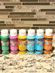 Lot Of 24 Crafter’s Acrylic All-Purpose Paint 2oz – Master Case