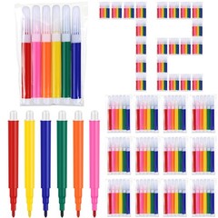 72 Pcs Mini Markers Bulk Colored Pen 3.4 Inch Vibrant Colors Portable Short C…