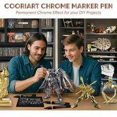 Liquid Chrome Markers Set – 3 Colors Mirror Finish Pens for Plastic, Metal, Art