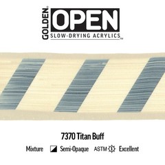 Slow-Drying Acrylic Paint, Titan Buff, 8 oz, Professional Quality, Semi-Opaque