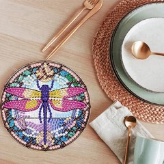 ijbnhd 8 Pack Diamond Art Coasters Kits, Animals 4X4X0.1, Animals-2