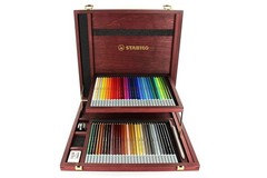 – CarbOthello – Chalk-Pastel Pencil – Wooden Box of 60 – Assorted colors with…