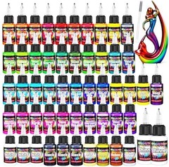 Airbrush Paint – 54 Colors with 2 Airbrush Thinners, Ready to Spray Air Brush…