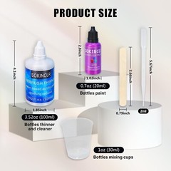 20 Airbrush Paint- Premium Complete Air Brush Paints Set for Versatile Surfaces