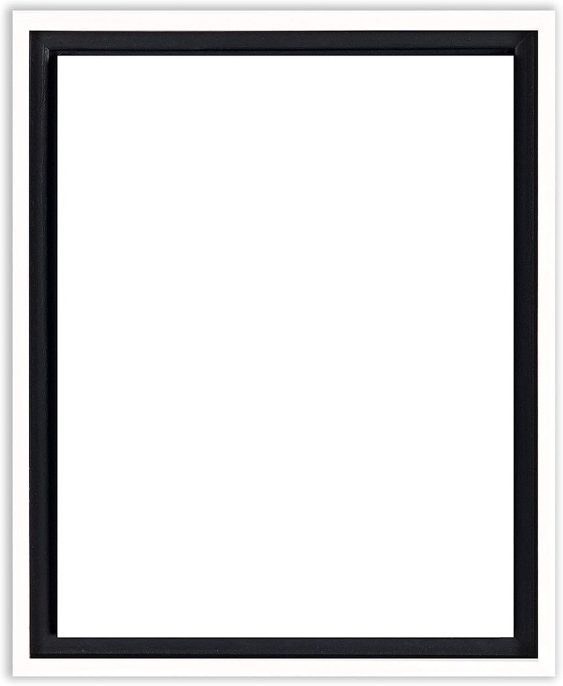 Illusions Floater Frame for 3/4″ Deep Canvases – 20X24 White – No Glass or Backi