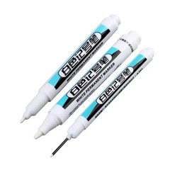 1/3PCS White Permanent Marker Pens 0.7/1.0/2.5mm Paint for Art Crafts