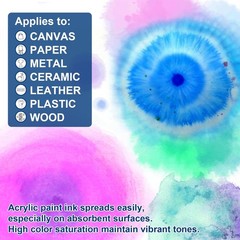 Roizefar Acrylic Drawing Ink Set, 10 x 20ml (0.68 fl.oz), Liquid Acrylic Pain…
