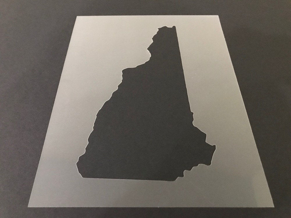 New Hampshire #1 Stencil 10mm or 7mm Thick, States, College, Outline, Crafts