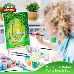 Detail Paint Brushes Set 15Pcs Miniature Paint Brushes for Fine Detailing Micro