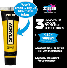 ® Premium Acrylic Paints Set, 24 Colours