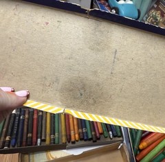 OLD SUPERIOR MARKING CRAYONS STANDARD OIL SARGENT HEXAGON OVERSIZE CRAYONS LOT