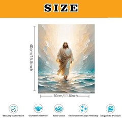 BAWKENTON Paint by Numbers for Adults and Kids, Religious Christian Painting by