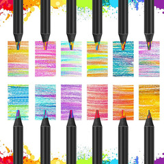 Easter Basket Stuffers for Teens, Art Supplies, 12 Rainbow Colored Pencils, East