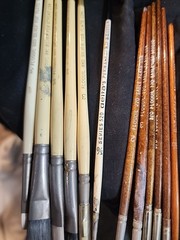 Vintage Hobby Lot of 41 Paint Brushes Gyros Red Sable Floquil Silver Fox Delta’s