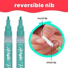 Acrylic Paint Markers for Rock Painting Stone Ceramic Glass Wood Canvas – Set