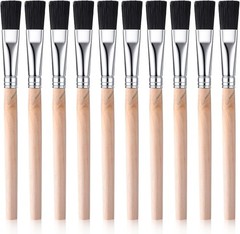 10 Pcs Small Paint Brush Flat Paint Brushes, Small Painting Brushes Bulk with Wo