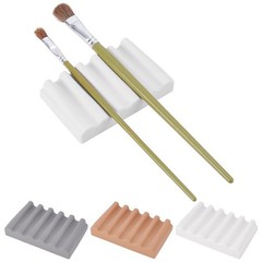 3 PCS Paint Brush Holder Zigzag Draining Soap Sponge Dish Tray 11x7cm Assorted
