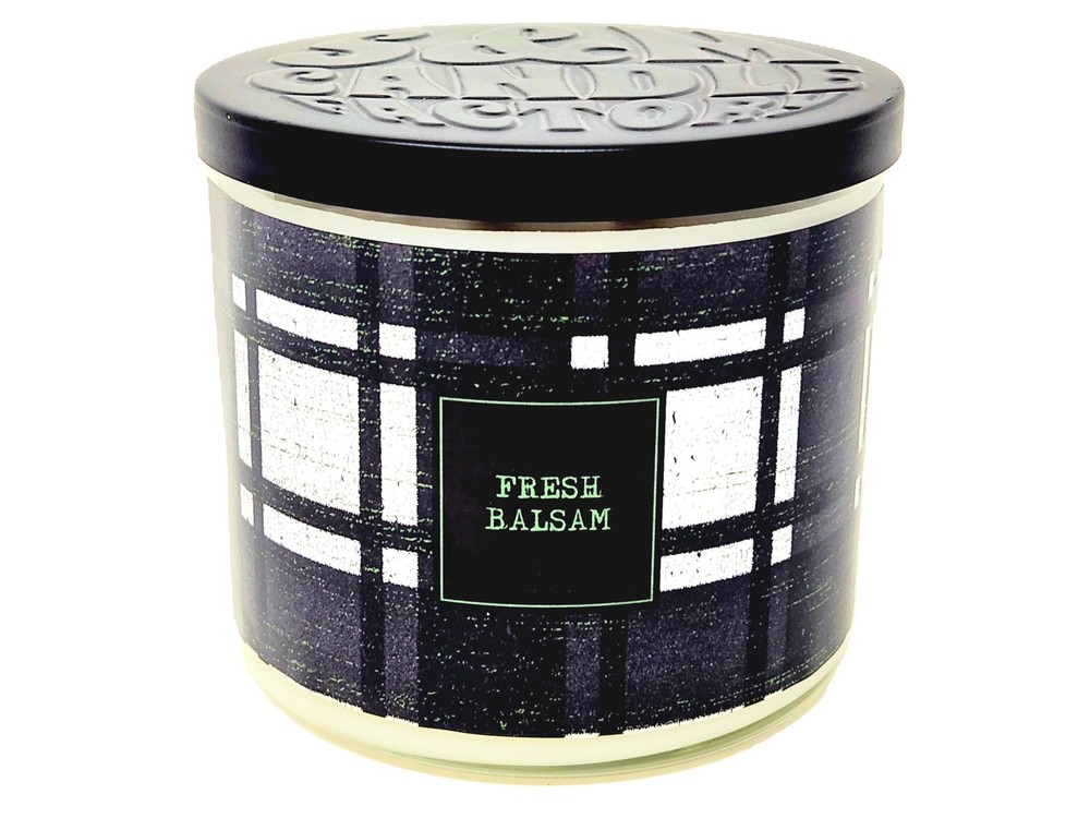 Clearance Priced ~ Fresh Balsam Candle ~ Highly Scented Large White Wax