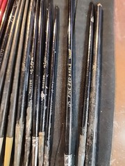 Vintage Hobby Lot of 41 Paint Brushes Gyros Red Sable Floquil Silver Fox Delta’s