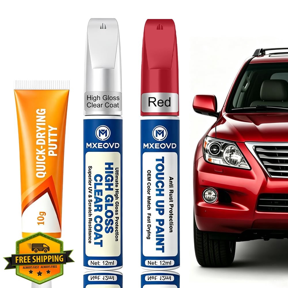 MXEOVD Red Car Touch Up Paint Kit